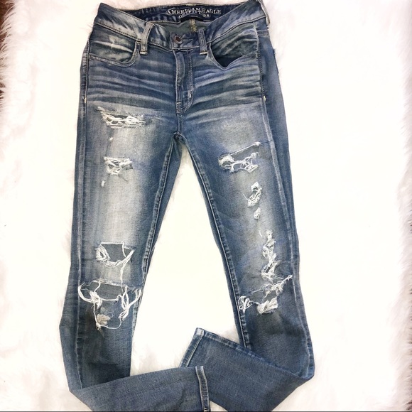 American Eagle Outfitters Denim - American Eagle super super stretch sz2 long jeans